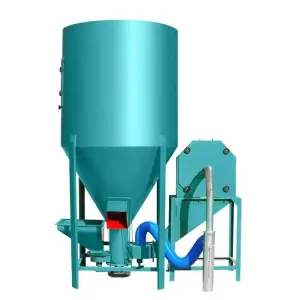 Vertical Pig and Chicken Feed Crushing and Mixing Machine, Dust-Free, Self-Priming, 380V/220V, Livestock Equipment, Corn Crusher