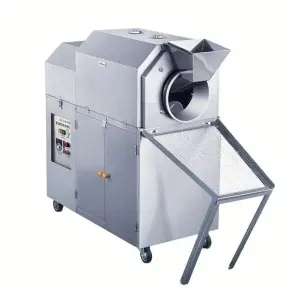 Popular Gas Type 25KG/Batch Nuts Roasting Machine Roaster Peanut Cacao Bean Roaster Machine