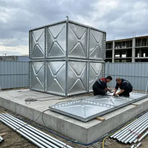 1000 Liter Capacity Galvanised Steel Water Storage Tank