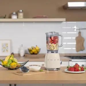 BLF03 RDEU Hand Blender 50's Style Red Automatic 6 Blades Outdoor Programmable Push Button