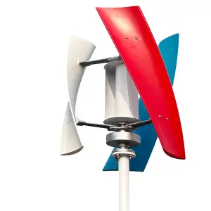 China Factory 1000w 1KW 24V 48V Vertical Axis Wind Power Turbine Generator for Home Farm Low Noise 1kvaCoreless Low RPM Windmill