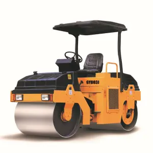 3 Ton Double Drum Road Roller with Front Drum Hydraulic Vibration Mini Asphalt Compactor for Sale
