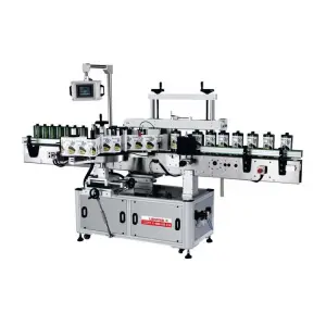 LIENM High Precision Dual Side Round Bottle Labeling Machinery Cosmetic Applicator Printer Bottle Labeling Machine