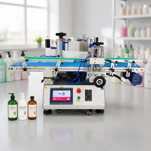 Automatic Labeling Machine Vial Labels Peptide Machine Round Bottle Labeling Machine 3ml Vial Automatic Labeler