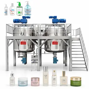 LIENM Mixing Equipment Propeller Blade for Mixing Stirrer Mixing tank with Homogenizer 2000l Liquid Soap Making Machine