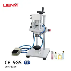Original Durable Stainless Steel Semi-automatic Perfume Crimper Machine Adjustable Height Fragrance Capper for Workshop