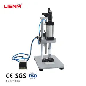 OEM/ODM Accepted Stainless Steel Semi-auto Perfume Capping Machine Pneumatic Fragrance Bottle Crimper for Small Business
