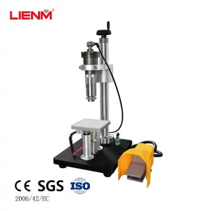 Customized High Pressure Stainless Steel Perfume Crimper Semi-automatic Fragrance Bottle Sealing Machine for Scent Oil
