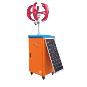 Outdoor Power Integrated Solar Wind Energy Storage Cabinet with MPPT Controller & Remote Control Available EU US UK Plug Types