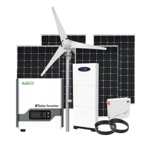 Residential Wind & Solar Power System with 2MW Wind Turbine Generator & Lithium Ion Battery for Home Use