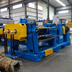 High Quality Hand Wheel Open Rubber Two Roll Mixing Mill with CE Machine
