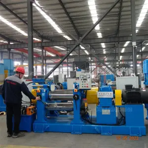Ready Stock Rubber Mixing Mill Machine,automatic Two Roll Rubber Mixer Machinery,16 Inch Silicone Rubber Roller Machine