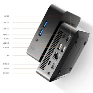 Win11 Pro Intel I9 8950HK 16GB DDR4 1TB SSD WiFi6 M.2 UHD Graphics 1000Mbps Portable Gaming Mini Desktop PC with US Plug