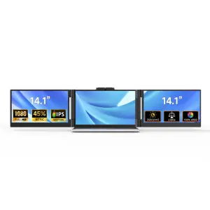 14.1" IPS Dual-Screen Rotating Portable Full HD 60Hz 250cd/m Brightness 5ms Response Time Mini for Type-C Interfaces Business