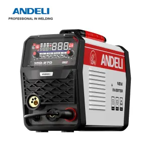 ANDELI MIG-270 Semi-automatic Welding Machine 3 in 1 MIG/Lift TIG/Stick Inverter MIG Welder Gas/Gasless Welding for Household