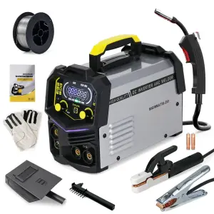 New Gasless MIG Welding Machine Household Small Three-In-One Portable Electric 220V 1 Year Warranty Mini Inverter Igbt Welders