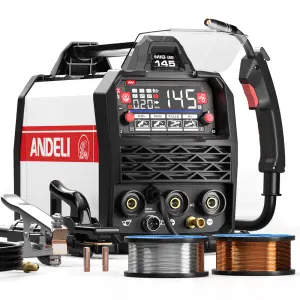 10V/220V MIG-145 MMA TIG Flux and Gas MIG Aluminium Welder