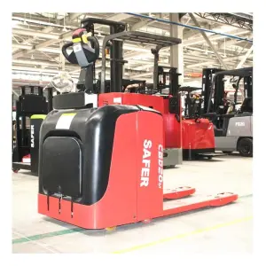 Super Quality 2Ton - 10Ton Full Electric Powered Ride on Type Pallet Truck Mover With Eps Steering