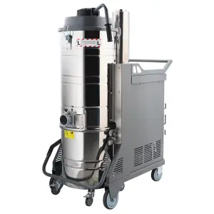 2200W Electric Industrial 380V Stainless Steel Large Professional Vacuum Cleaner Dust Metal Chips 100L Workshop Warehouse