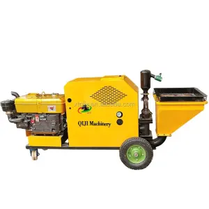 Mobile diesel Powered Mortar Spraying Machine Cement Sprayer Used for Construction Mortar Machinery on Site
