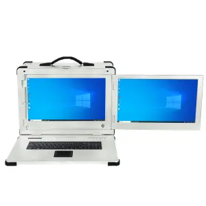 Wholesale 17.3 Inch Portable Industrial Laptop Dual Screen I5 I7 I9 Reinforced Design for Outdoor Business Use