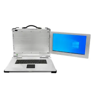 Win 11 Dual-Screen 17.3 Inch Rugged Business Industrial Laptop Notebook Core i5 Processor 8GB RAM 1TB Hard 7000mAh Battery