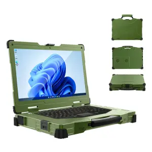 1920*1080 15.6 inch Sunlight Display IP65 Core I7 I9 64GB+1TB/2TB Semi- Rugged 5G Laptop Computer