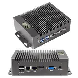 Digital Temperature Display Three-defense Rugged Mini PC Computer with i3 Processor 4GB DDR3 64GB Storage