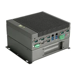 OEM ODM Fanless Noiseless Rugged Dual PCI Embedded Aluminum Mini PC Computer For Industrial Control