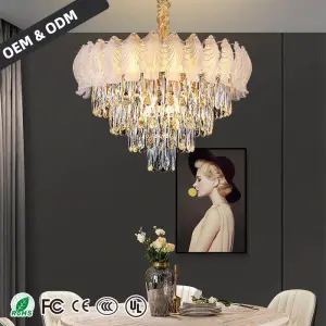 Pendant Lamp for Kitchen Over the Table Nordic Luxury Dining Room Crystal Chandelier Indoor Kitchen Island Crystal Hanging Lamp