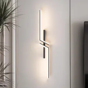 Modern Minimalist LED Wall Lamp Bedroom Bedside Long Strip Wall Sconces Living Room Sofa Background Indoor Home Lighting Fixture