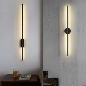 Wall Lamp Bedroom Bedside Lamp Hallway Modern Simple Living Room Wall Lamp Light Luxury Minimalist Nordic LED Lighting Fixture