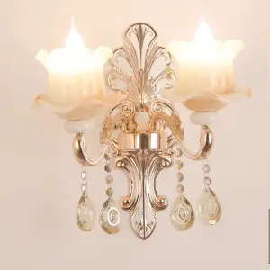 Factory Sale Wholesale Chandelier Crystal Wall Lamp Dining Room Living Room Bedroom TV Bedside LED Wall Light