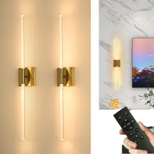 Modern Wireless Wall Lamps Set of 2 Rechargeable Battery Operated Wall Sconces for Bedroom & Living Room Home Application