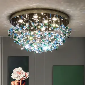 New Ceiling Lamp Crystal Chandelier Living Room Home Lobby Chandelier Indoor Living Room Pendant Modern Ceiling Hanging Lamp