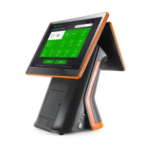 FHD 15.6+15.6 All in One System Pure Touch Pos Payment Pos Printer With Scanner Printer