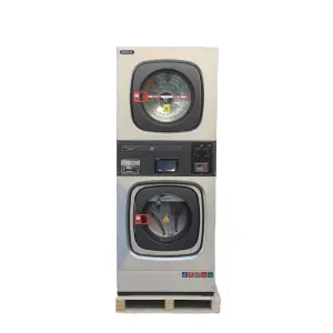 10kg Fully Automatic Double Stacked Washer and Dryer with Energy Saving and Cold Water Cleaning