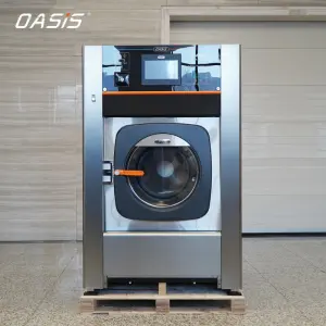 High Performance 15Kg One Pocket Fully Automatic Combo Washer-Dryer for Hotel Laundry Stainless Steel