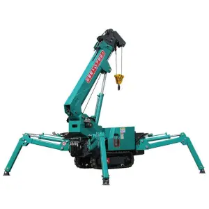 Good Quality 1-3 Ton Battery Powered Spider Crane Mini Crawler Crane With CE
