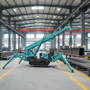 SAGA FIRST Honda Engine Load Capacity 10m Lifting Height Electric Spider Crane with 1 Year Warranty