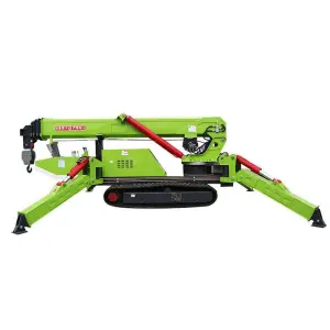 Electric Vertical Hydraulic Lift Telescopic Self Propelled Compact Mobile Spider Lift