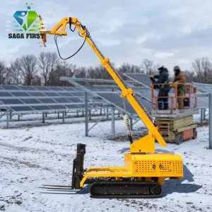 Solar Panel Vacuum Lifter PV Installation Vehicle CE Certified Hydraulic System Crawler Type Lifting 5m Max Lifting Height 2500N