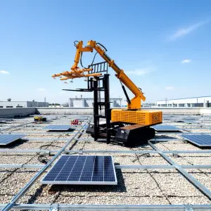 High End Vacuum Lifer Glass Lifting Equipment Solar Panel Installation Vehicle With Proportional Valve Wireless Remote Control