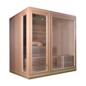 Traditional Indoor Steam Sauna Room Cheap Price 2 Person Sauna