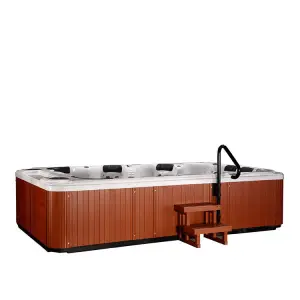 Factory US Acrylic Balboa Control 8 Person Swimming Pool Outdoor Rectangle Spa Hot Tubs