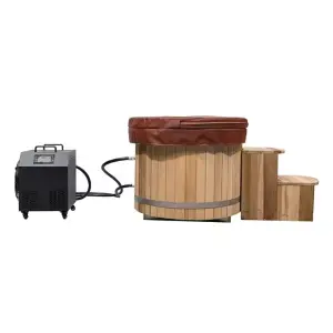 Smartmak Manufacturer Single Cold Ice Plunge Wood Ice Plunge Tub