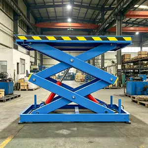 Hydraulic Stationary Scissor Lift Table Electric Powered Cargo Platform for Industrial Logistics and Factory Assembly