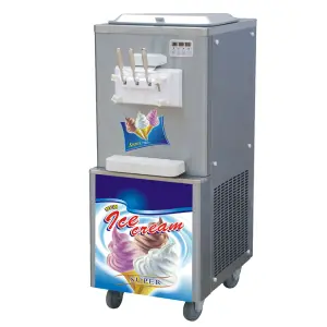 Factory Price Three Head Ice Cream Making Machine Italian Yogurt Commercial Soft Serve Vending Ice Cream Maker Machine