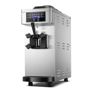 Small Table Top Frozen Yogurt Machine Commercial Soft Ice Cream Maker High Productivity Ice Cream Machine