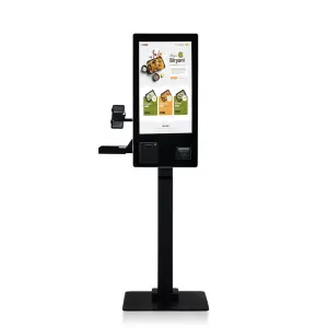 Smart All in One Touch Screen Kiosk Machine Windows Pos System Cashless Register for Supermarket Retail Business